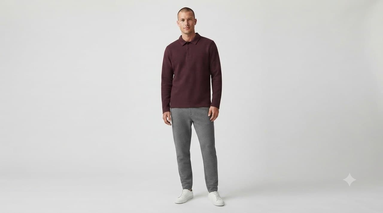 Mercerised Interlock shown on model