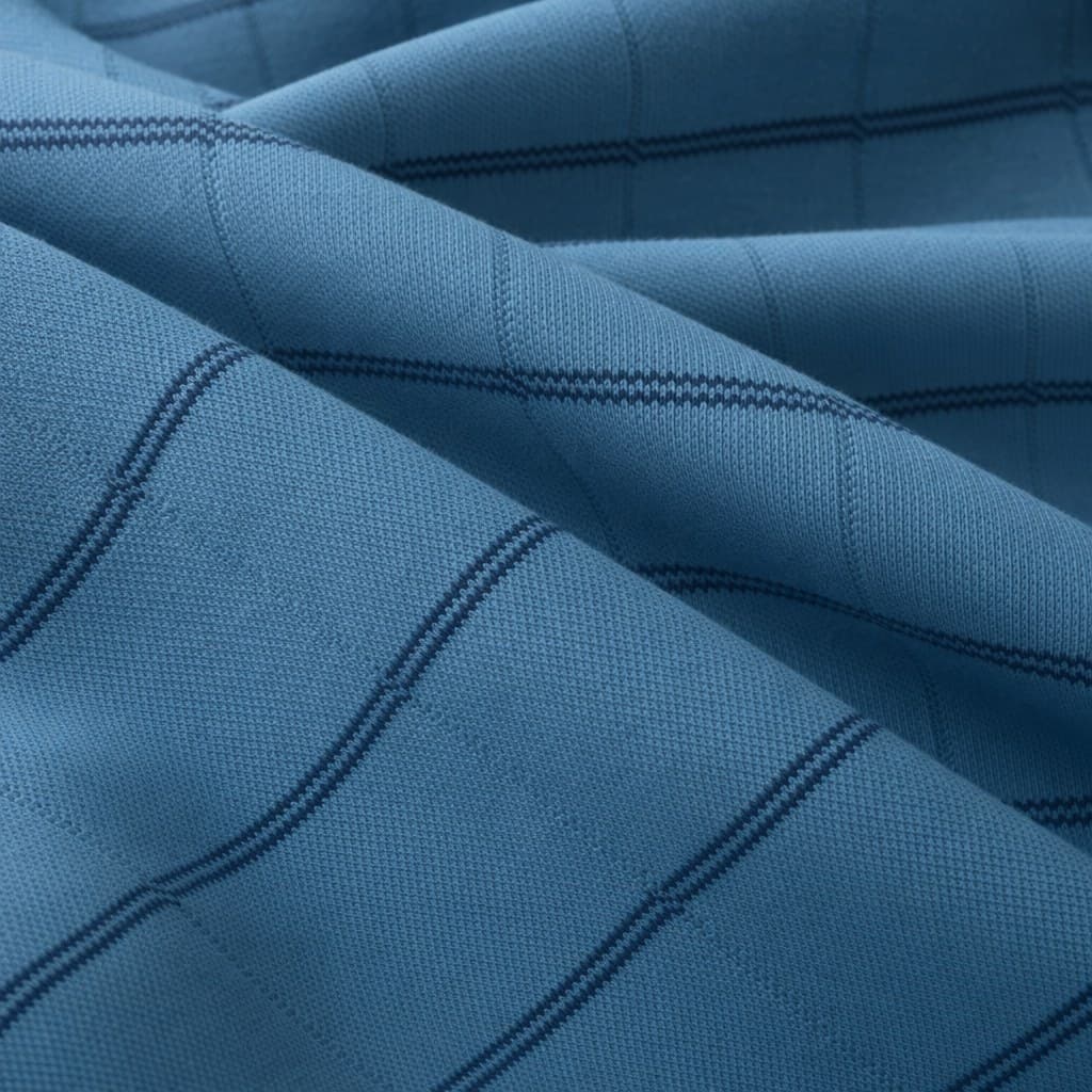 Y/D Jacquard Mercerised Interlock swatch, 100% Cotton