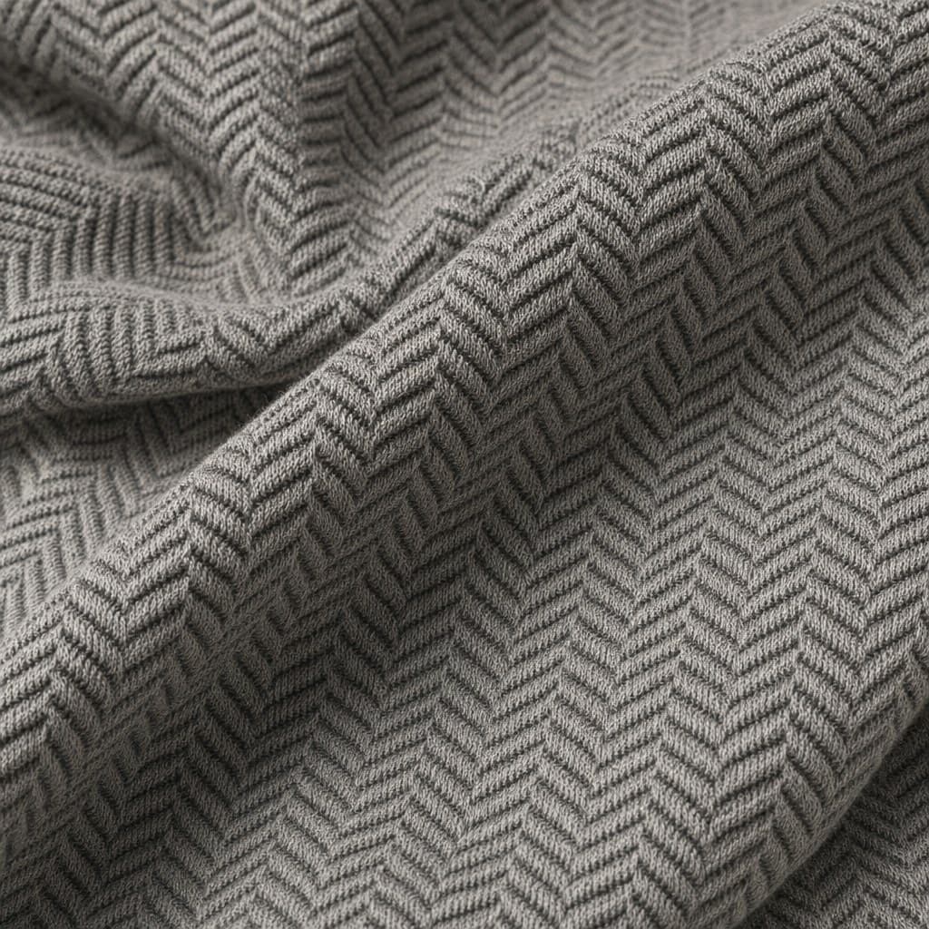 Jacquard Interlock swatch, 60% Cotton, 40% Polyester