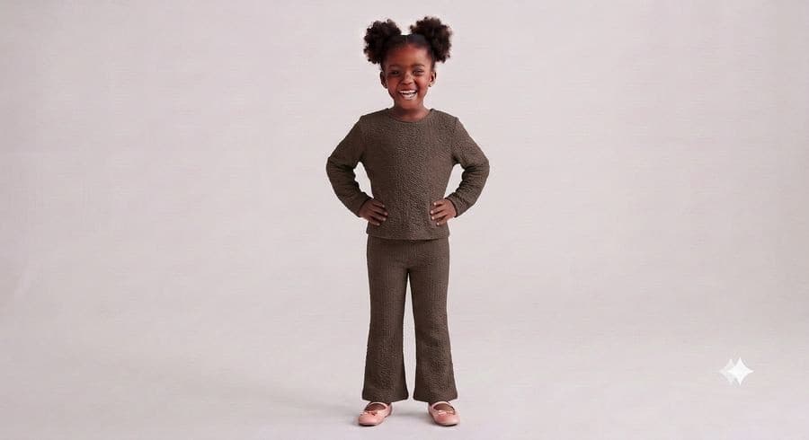 Interlock Jacquard shown on model
