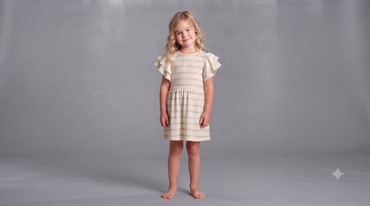 Lurex Pointelle Jacquard shown on model