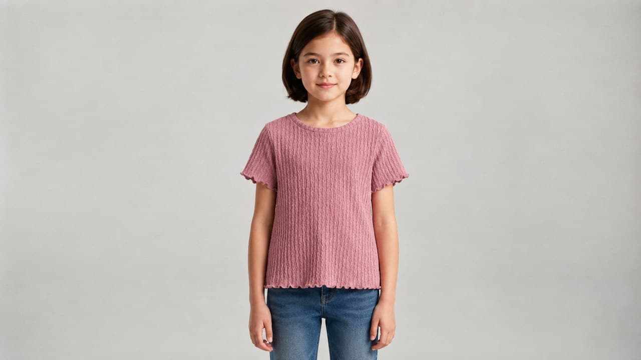 Pointelle Jacquard shown on model