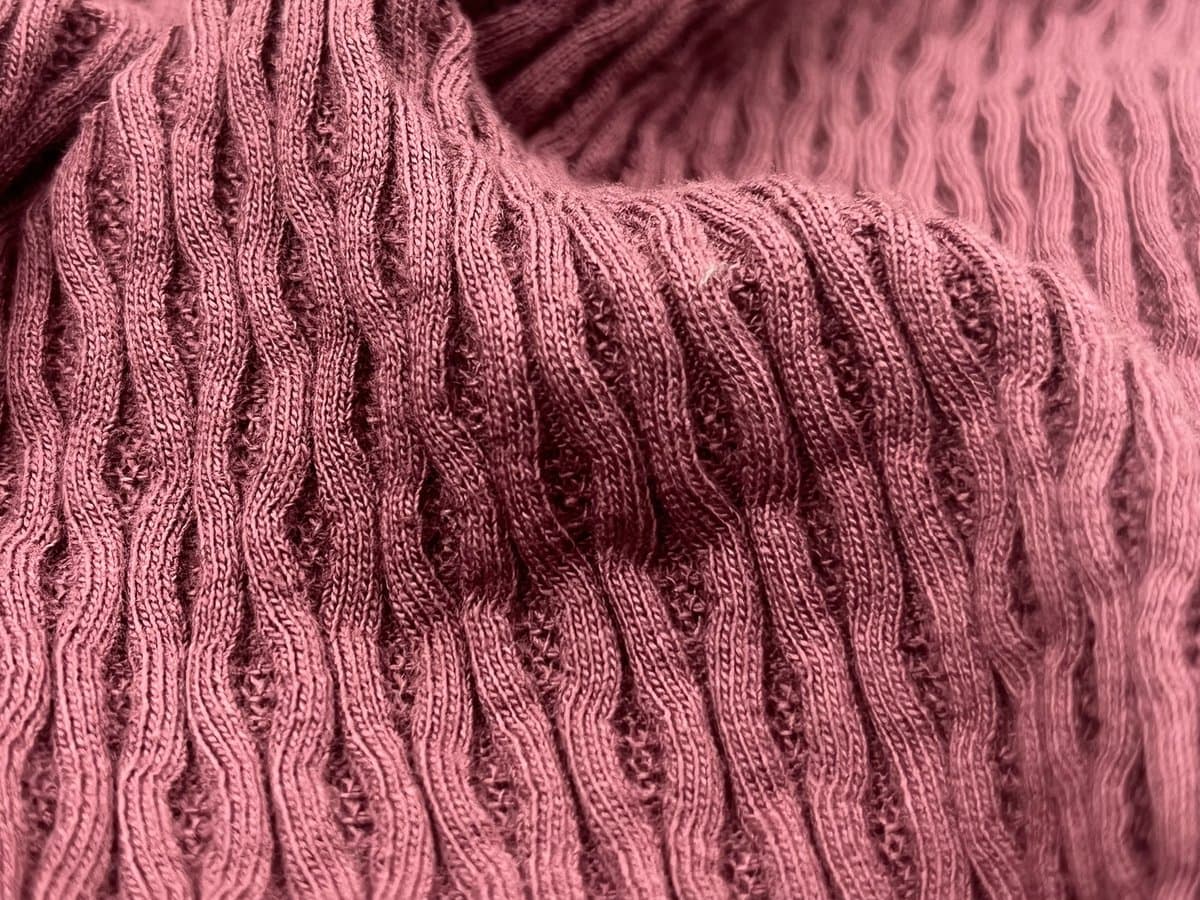 Pointelle Jacquard swatch, 100% Cotton