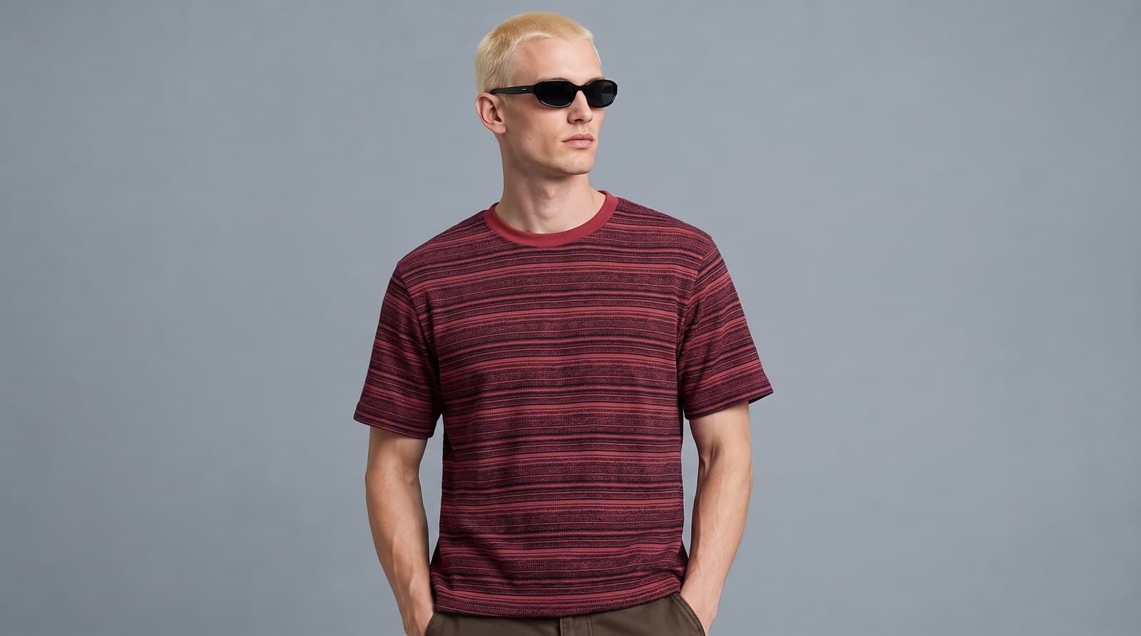 Jersey Loose Knit shown on model