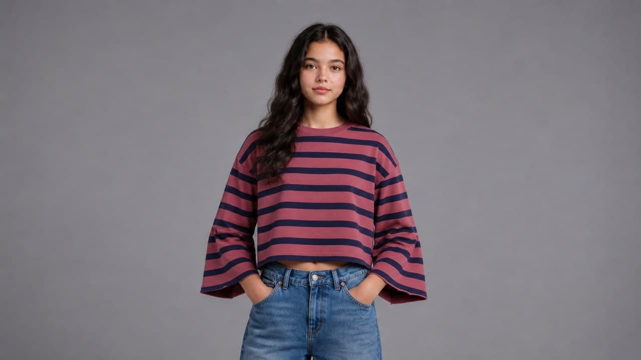 Single Jersey shown on model