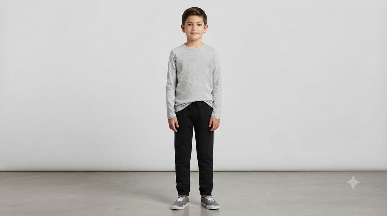 Single Jersey Neppy shown on model