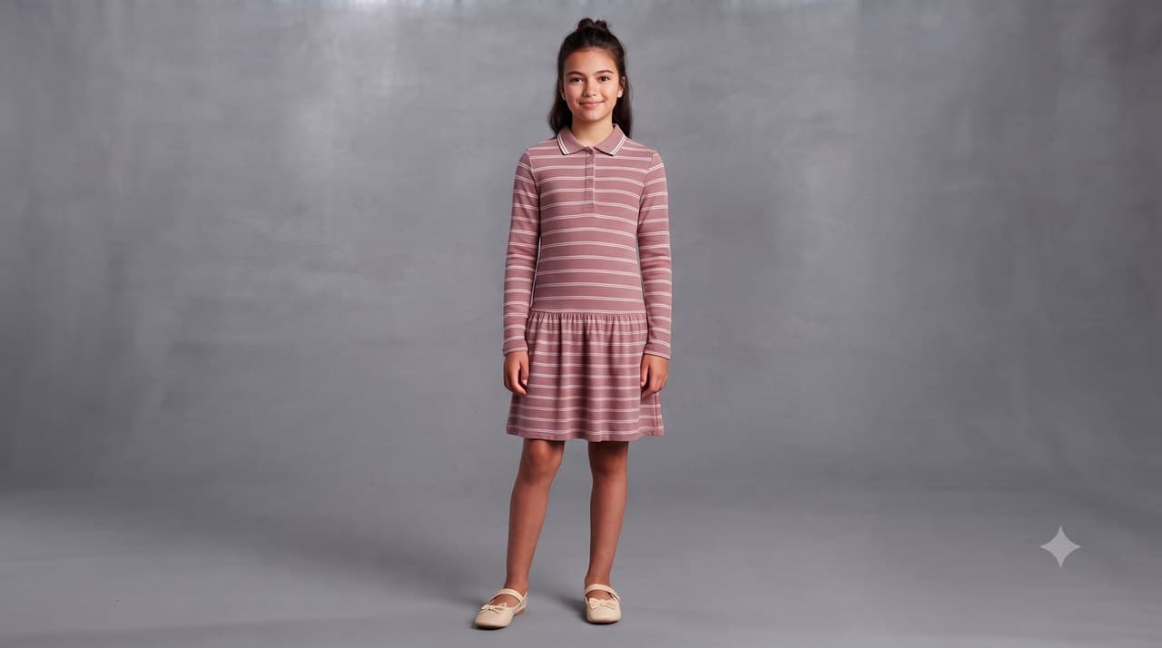 Sueded Jersey Striper shown on model