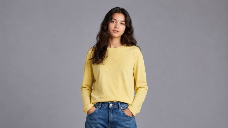 Single Jersey shown on model