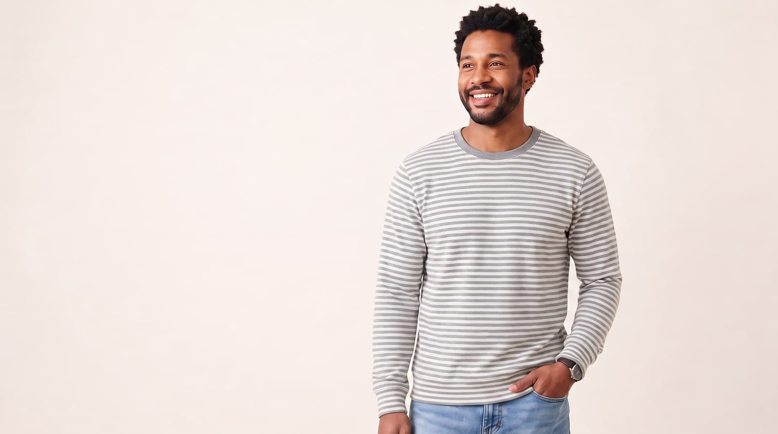 Jersey Jacquard shown on model