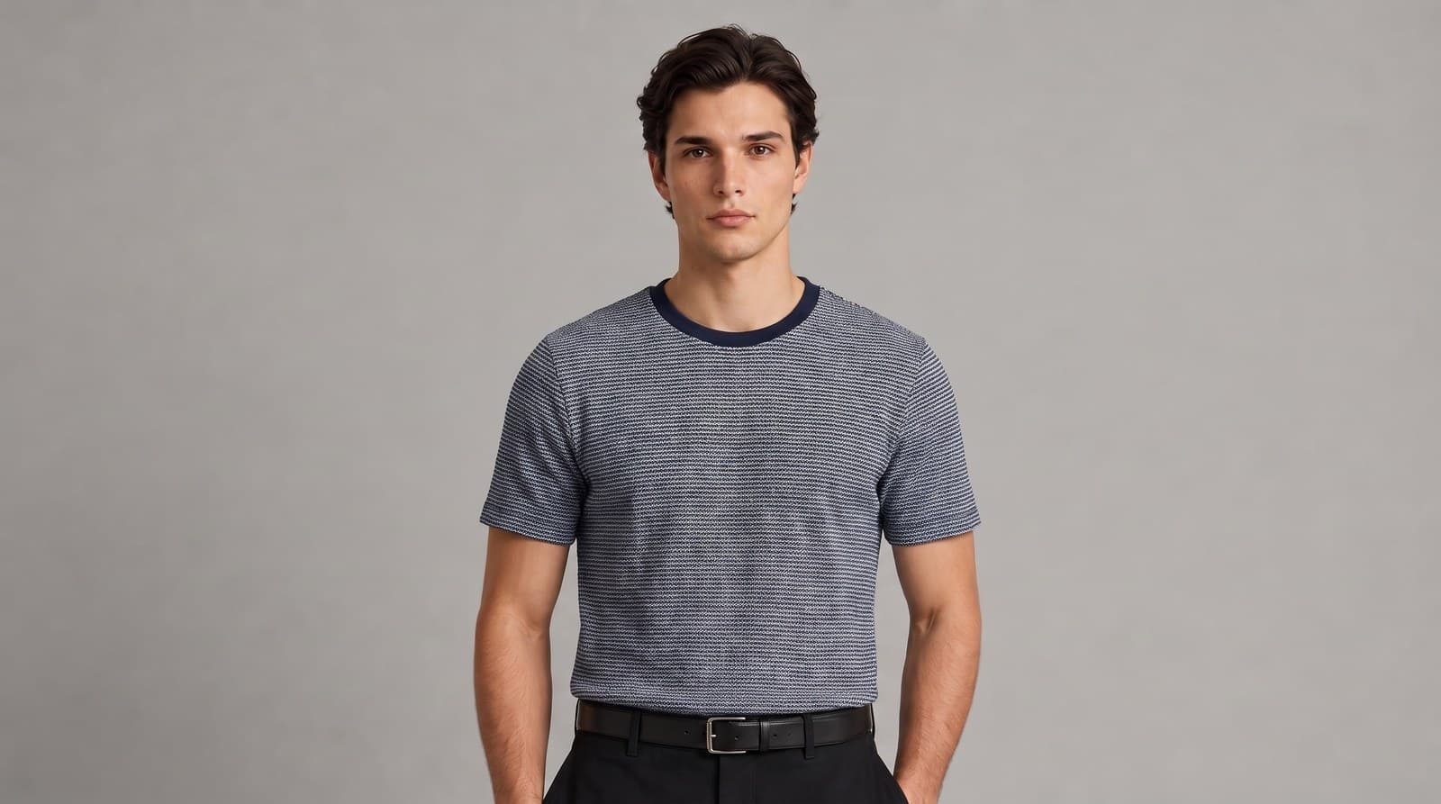4 Track Plated Jersey shown on model