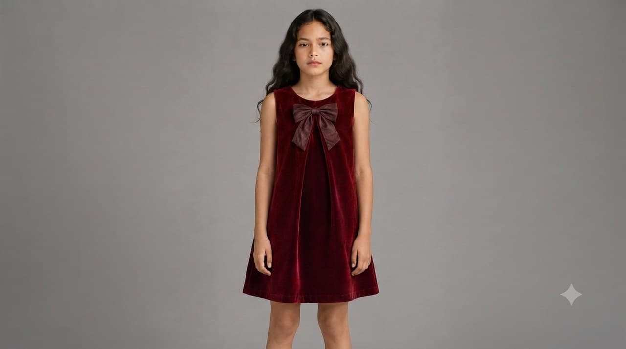 Pleated Lurex shown on model