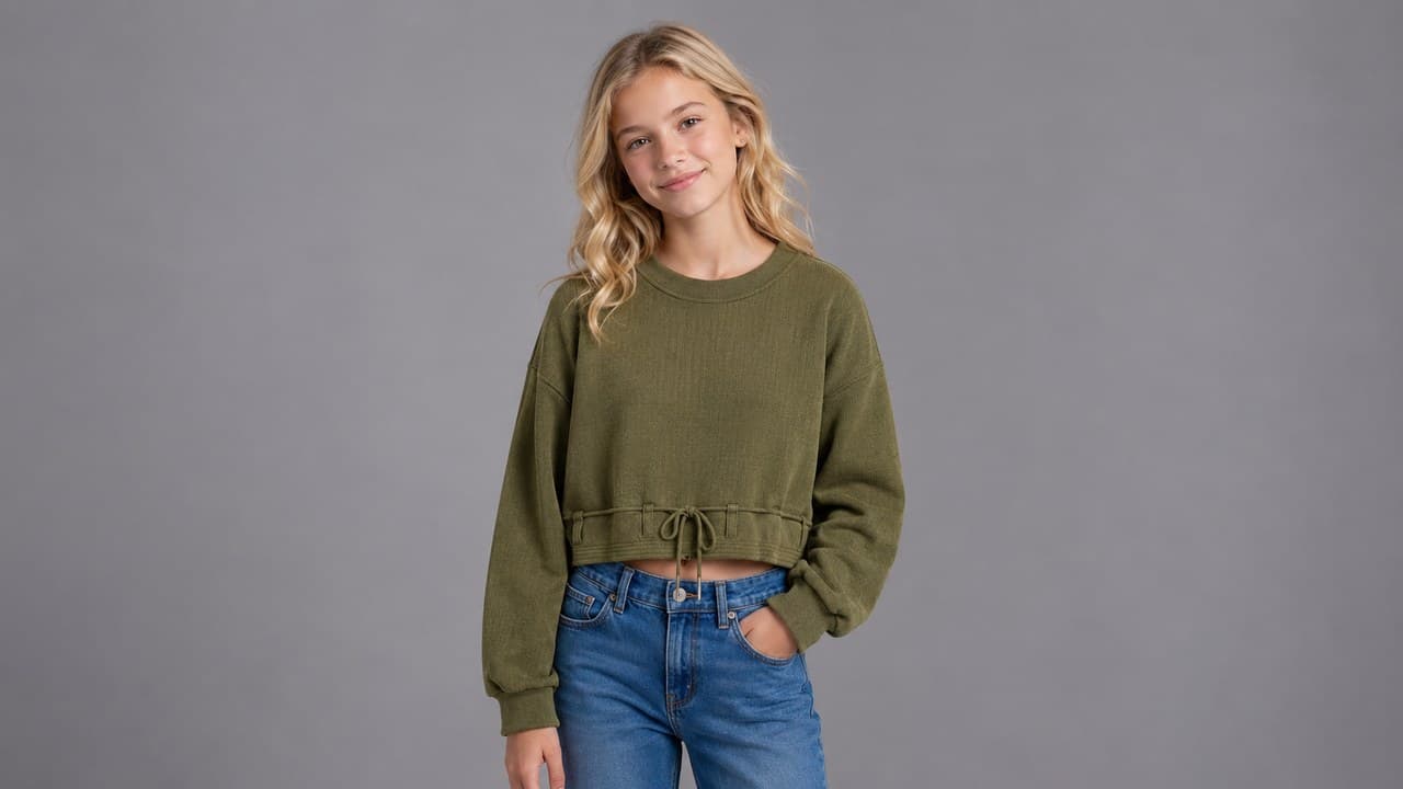 Seersucker Jersey shown on model