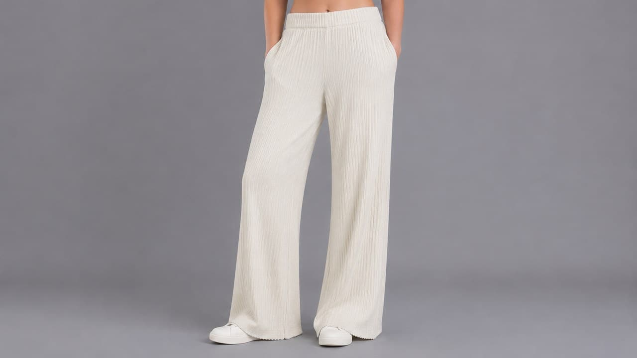 Multiply Pointelle shown on model