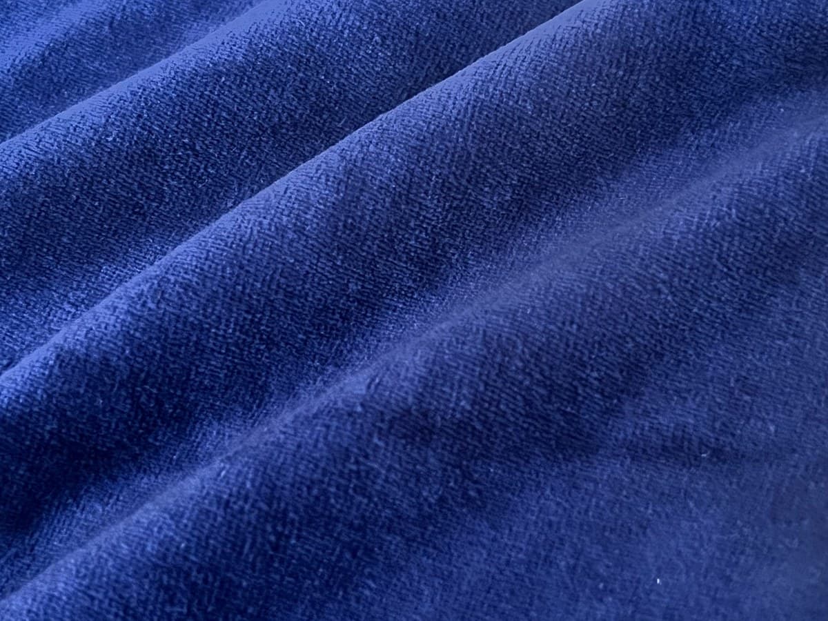 Velour Fabric swatch, 80% Cotton, 20% Polyester