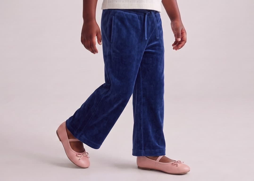 Velour Fabric shown on model