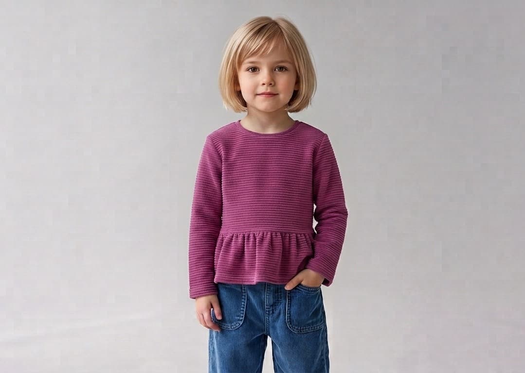 Corduroy Velour shown on model
