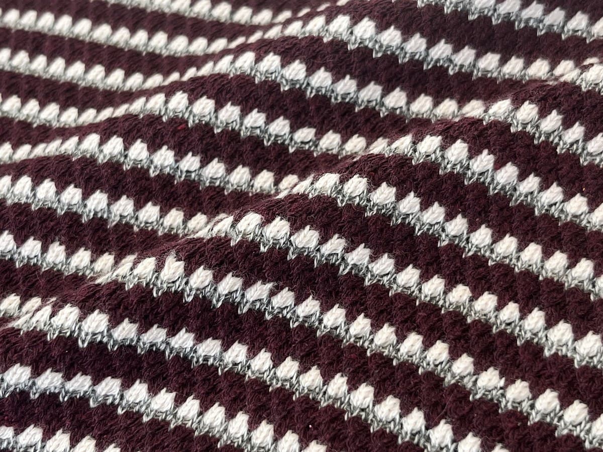 Crochet Pique swatch, 70% Cotton, 30% Polyester