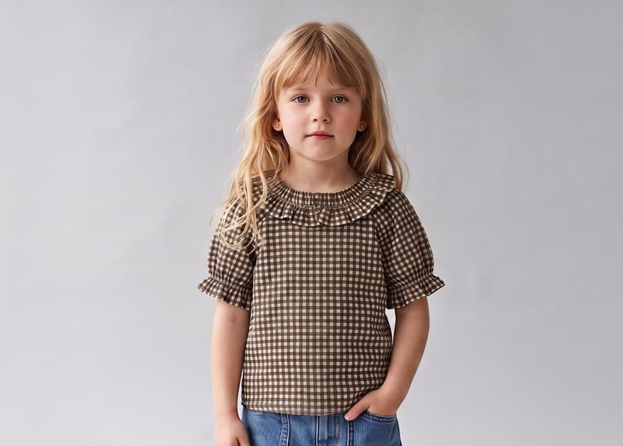 Single Jersey Jacquard shown on model