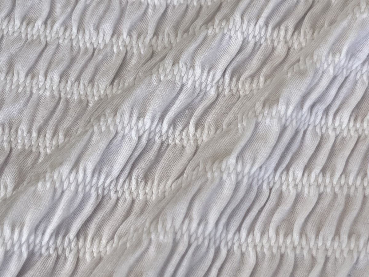 Crinkle Jacquard swatch, 94% Cotton, 5% Polyester, 1% Spandex