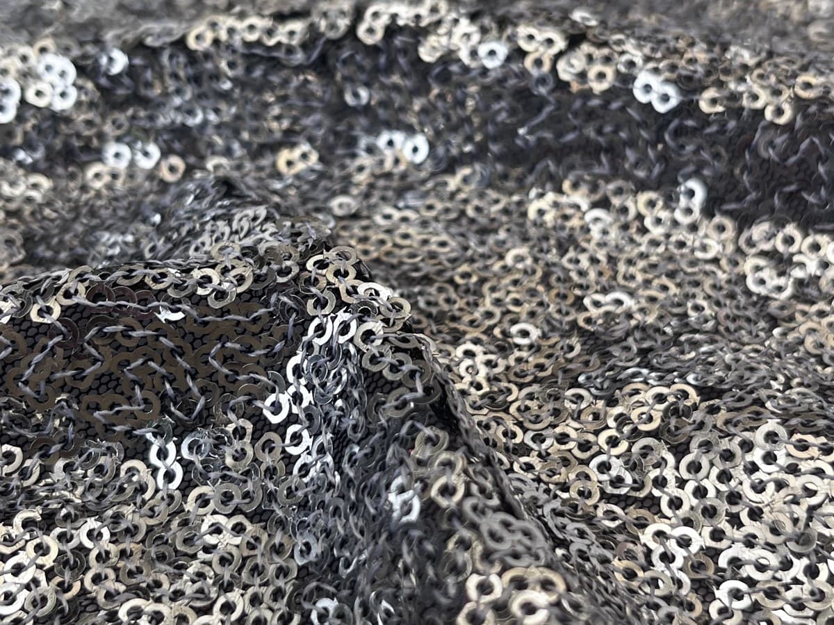 All-over Sequin Mesh swatch, 100% Polyester
