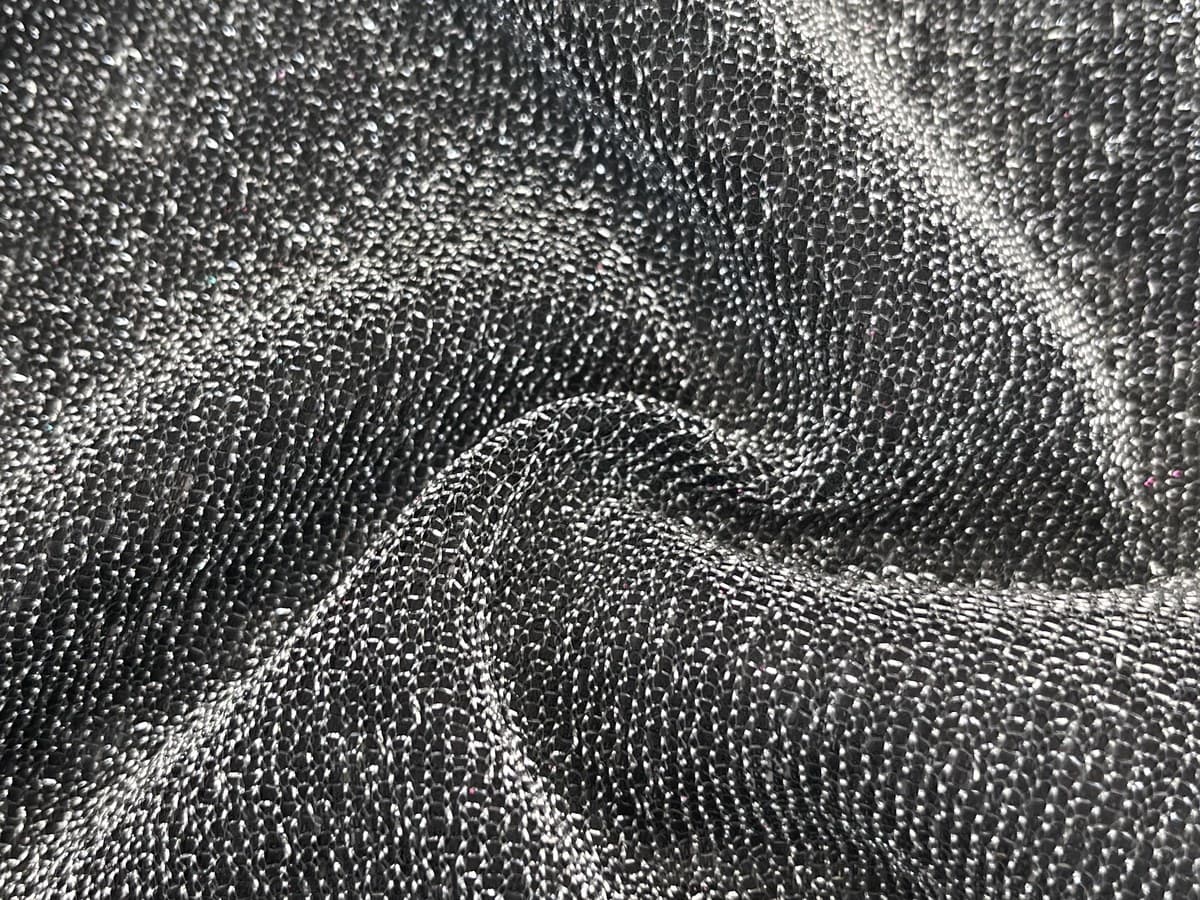 Pleated Lurex swatch, 100% Polyester