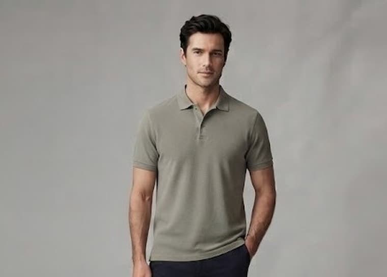2tuck Waffle shown on model
