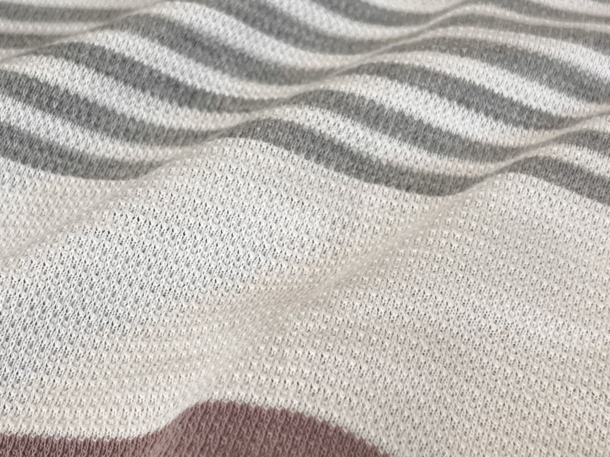 Jersey Jacquard swatch, 52% Cotton, 48% Polyester