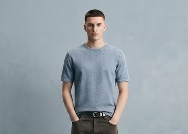 Cross Loop Knit shown on model