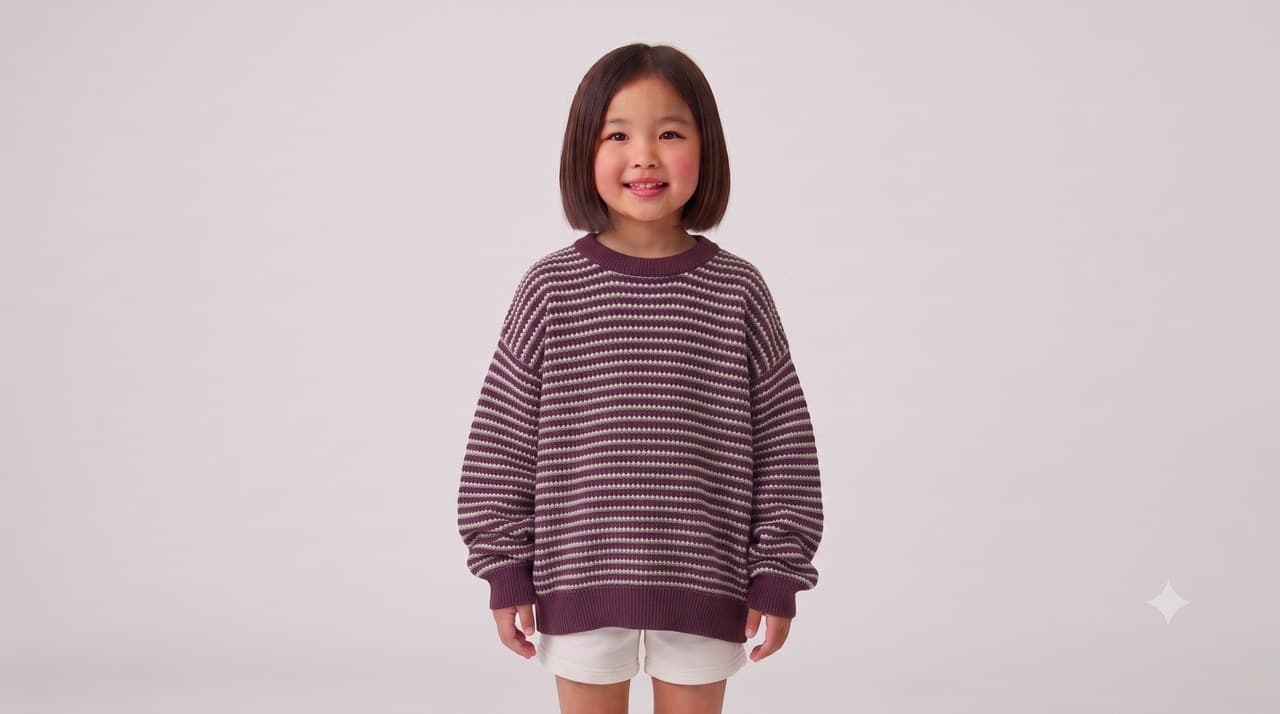 Crochet Pique shown on model