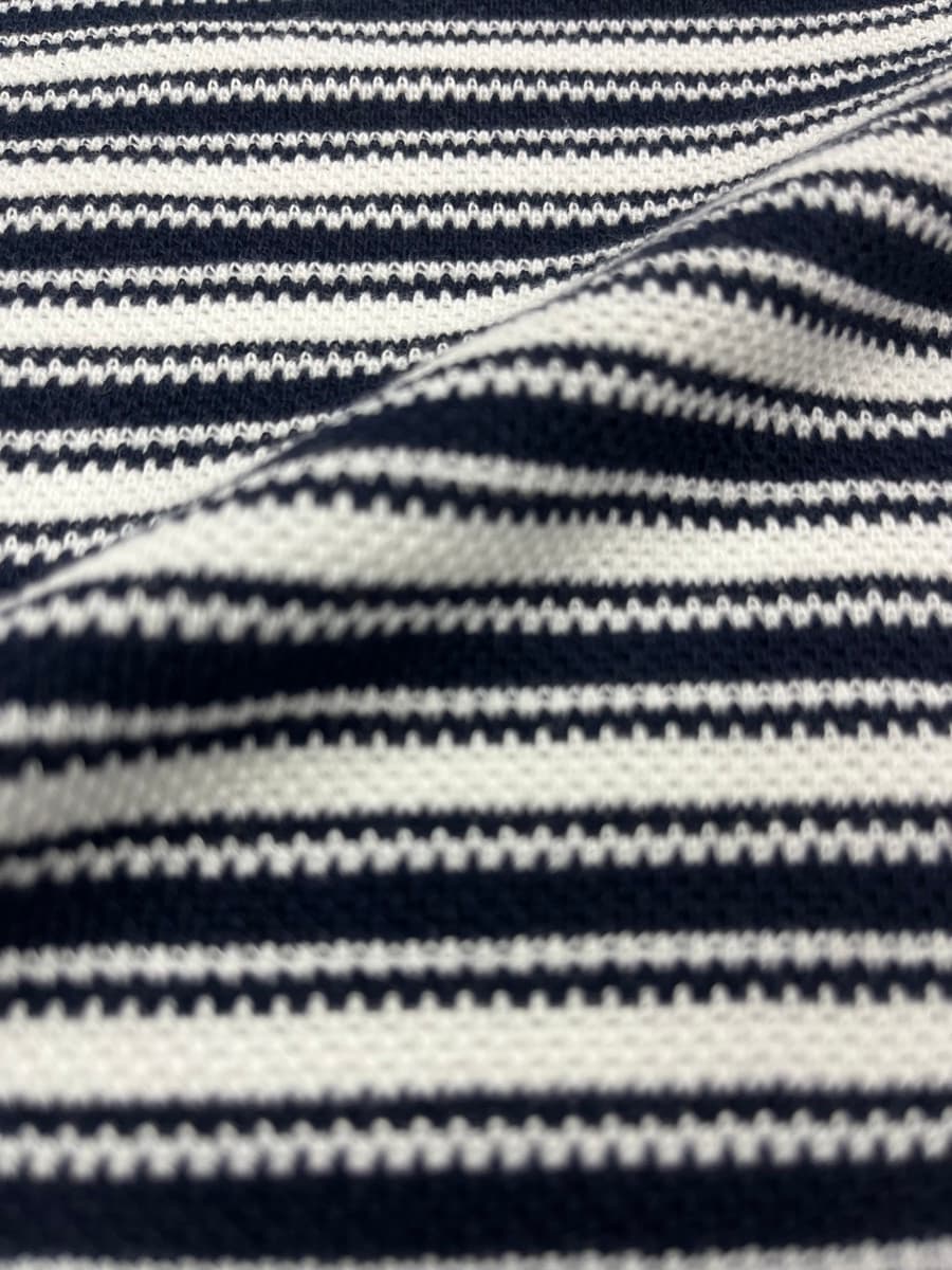 Ben Striper Pique swatch, 60% Cotton, 40% Polyester