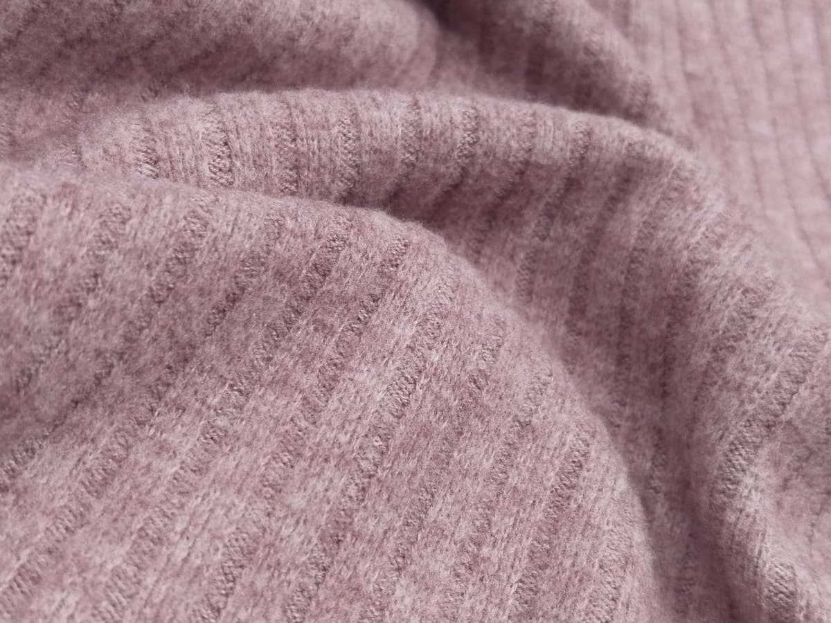 Flat Back Drop Rib swatch, 65% Polyester, 35% Viscose