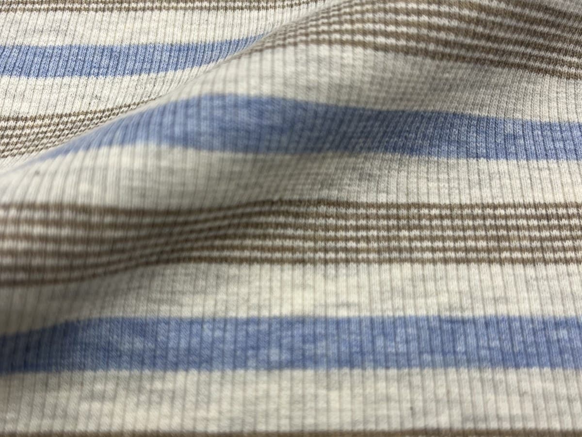 2X2 Rib swatch, 60% Cotton, 40% Polyester