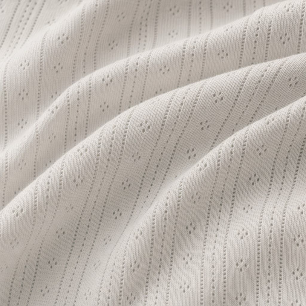 Pointelle Rib swatch, 100% Cotton