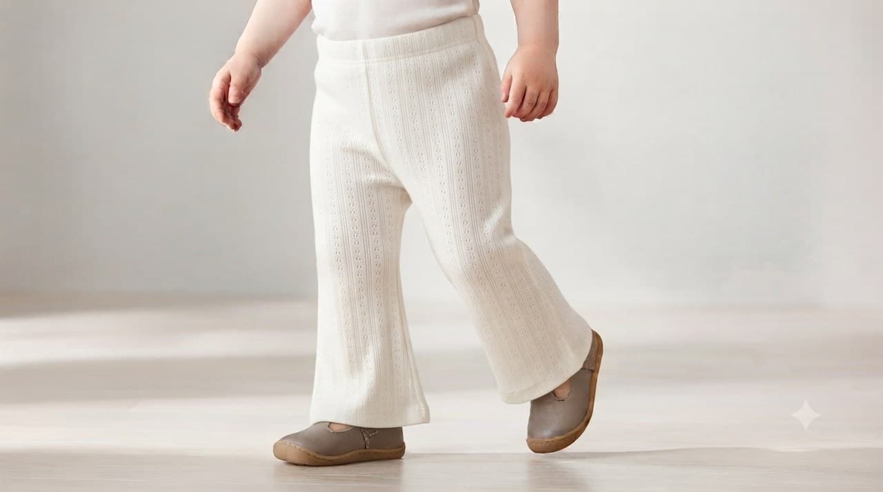 Pointelle Rib shown on model