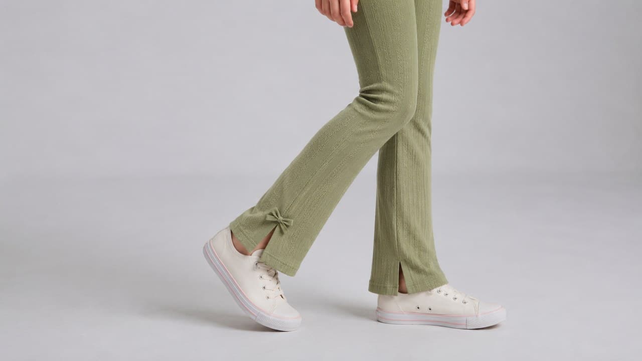 Pointelle Rib shown on model