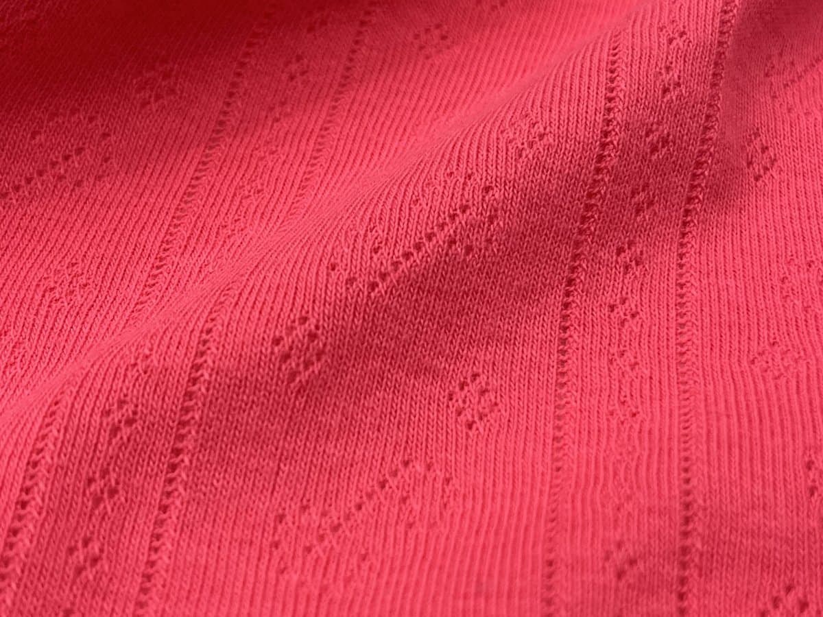 Pointelle Rib swatch, 100% Cotton