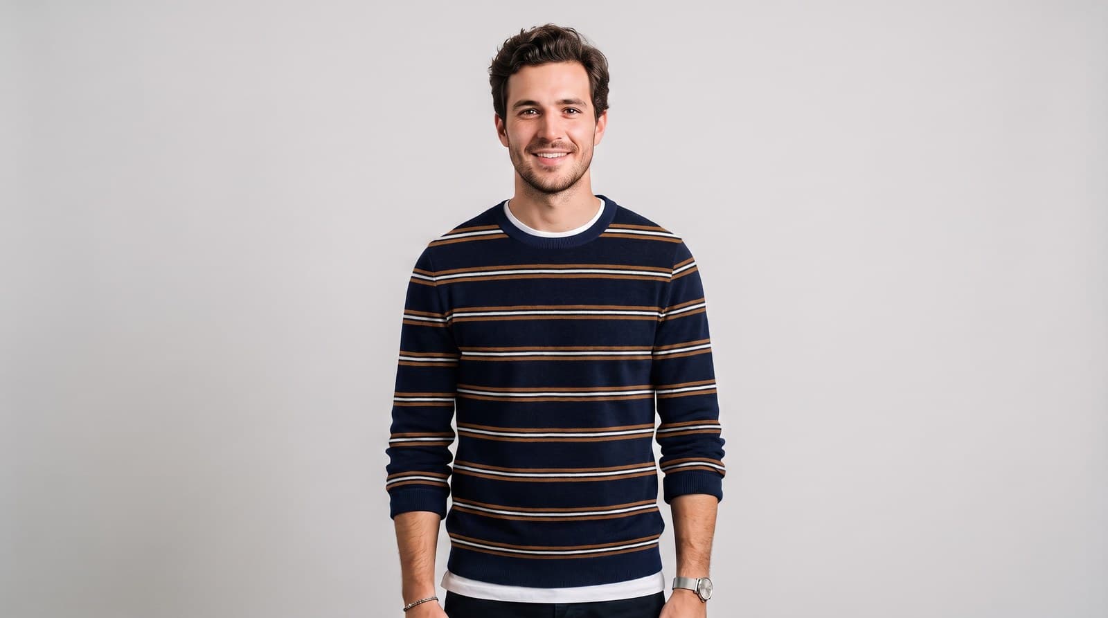 Y/D Striped Velour shown on model