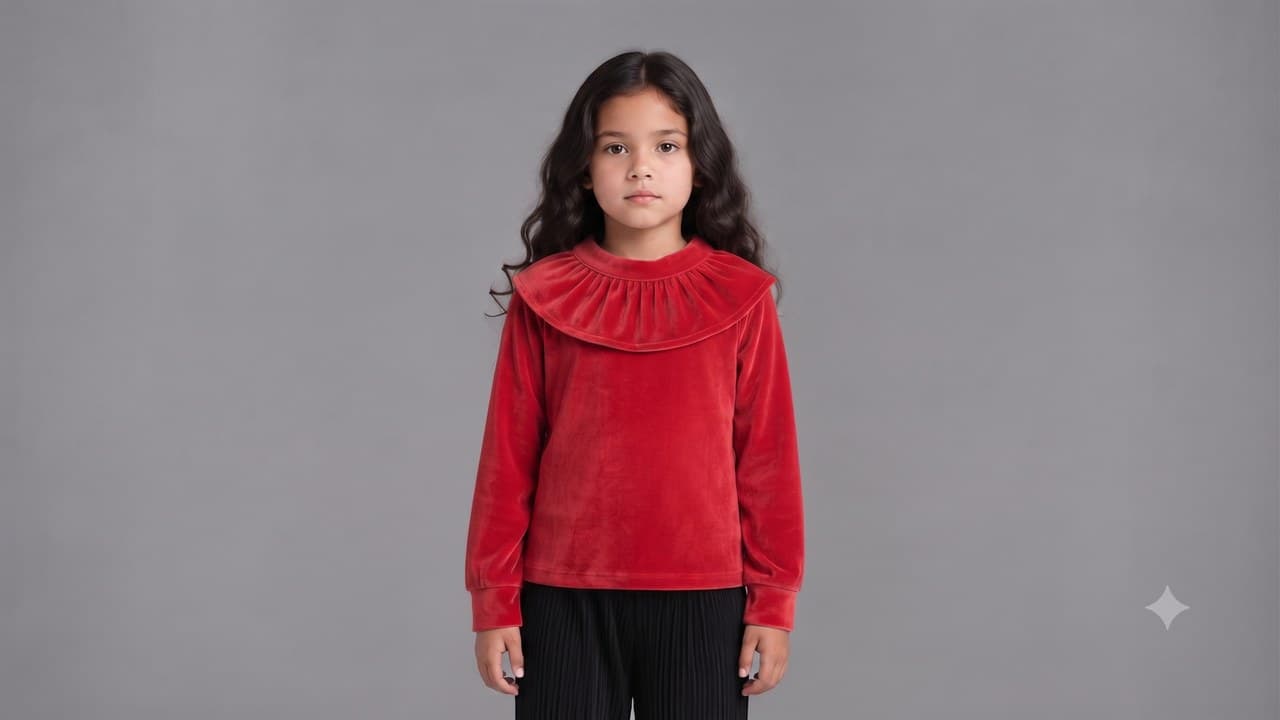Vesper Velour shown on model
