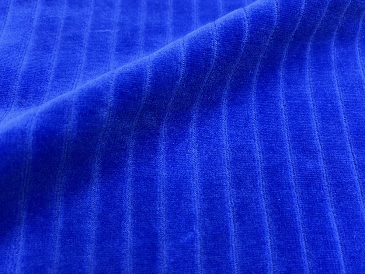 Drop Needle Vesper Velour swatch, 75% Cotton, 25% RPET Poly